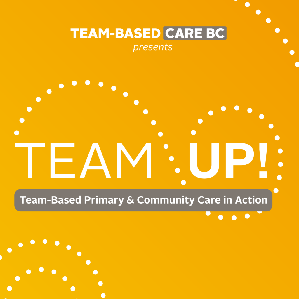 Team Up! logo with orange background and white text